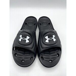 Under Armour Mens Locker Iv Sl Sideline Sandals Black Size 9 Bs247